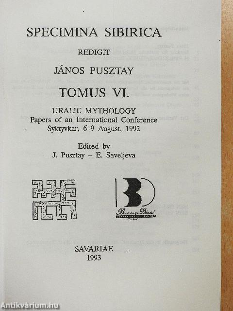 Specimina Sibirica VI.