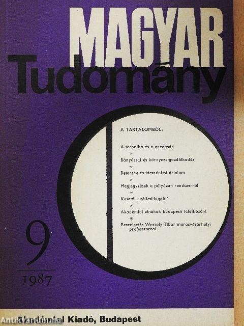 Magyar Tudomány 1987. szeptember