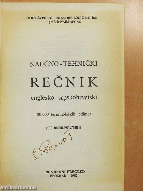 Naucno-Tehnicki Recnik