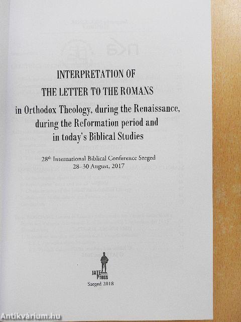 Interpretation of the Letter to the Romans