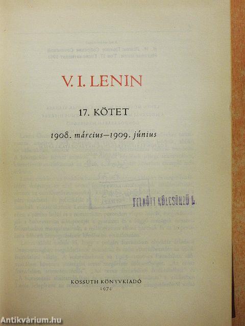 V. I. Lenin összes művei 17.