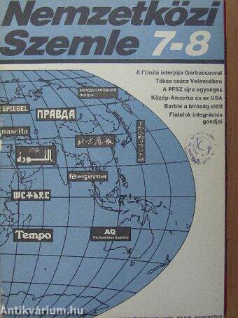 Nemzetközi Szemle 1987. július-december (fél évfolyam)