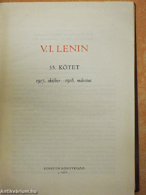 V. I. Lenin összes művei 35.