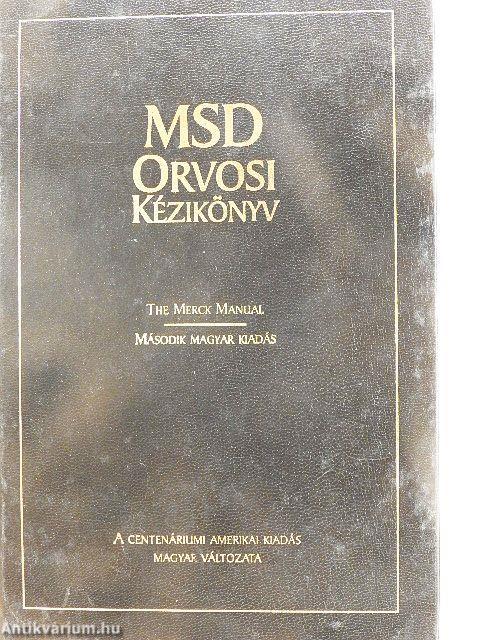 MSD Orvosi Kézikönyv