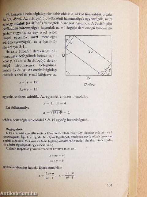 Egyetemi felvételi feladatok matematikából VI.