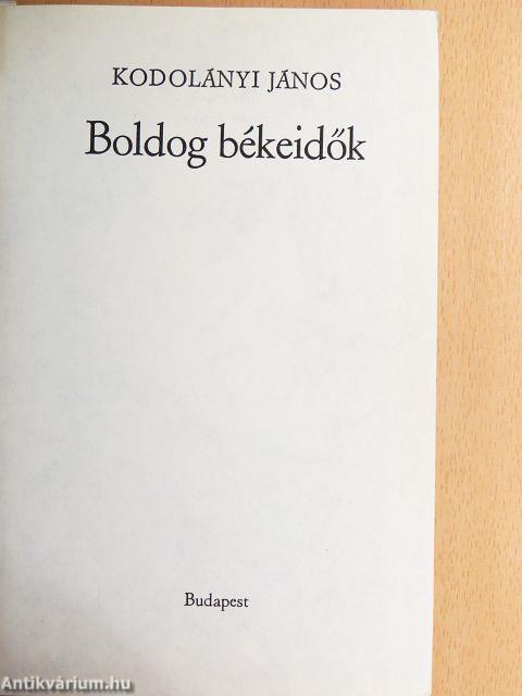 Boldog békeidők