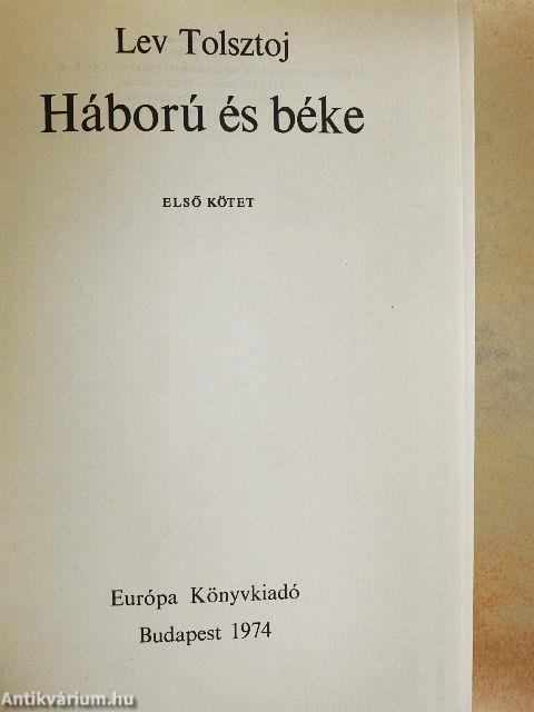 Háború és béke 1-2.