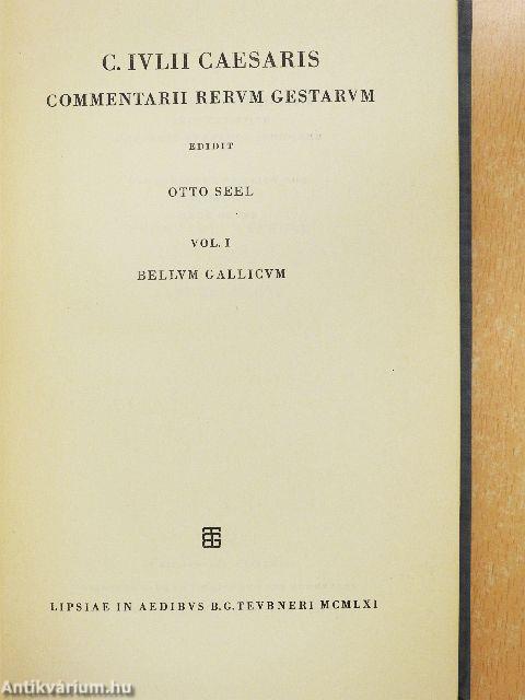 C. Iulii Caesaris Commentarii rerum gestarum I.
