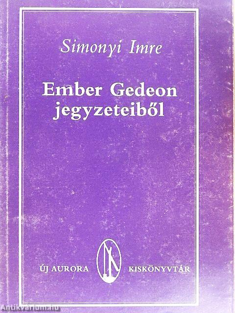 Ember Gedeon jegyzeteiből