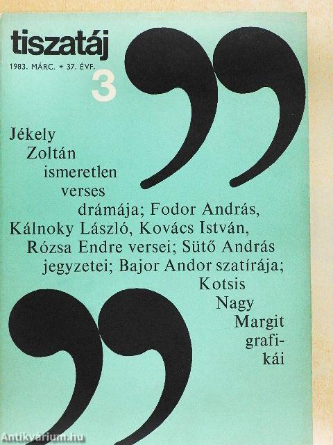 Tiszatáj 1983. március