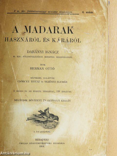 A madarak hasznáról és káráról