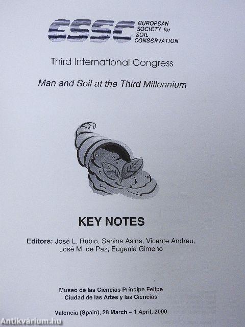 Man and Soil at the Third Millennium - Key Notes