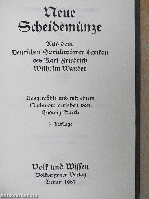 Neue Scheidemünze (gótbetűs)