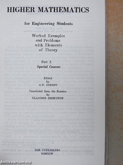 Higher Mathematics 3.