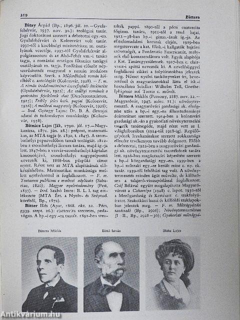 Magyar Életrajzi Lexikon I-III.