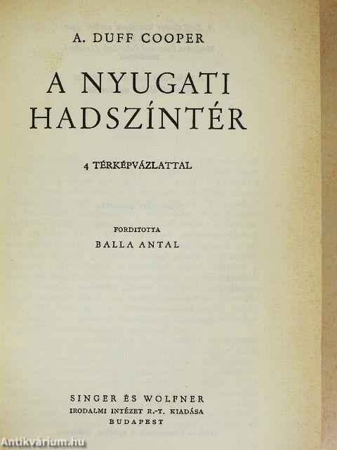 A nyugati hadszíntér