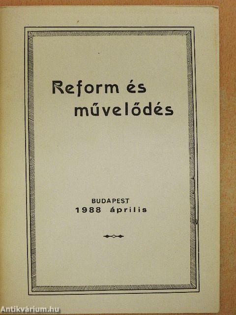Reform és művelődés