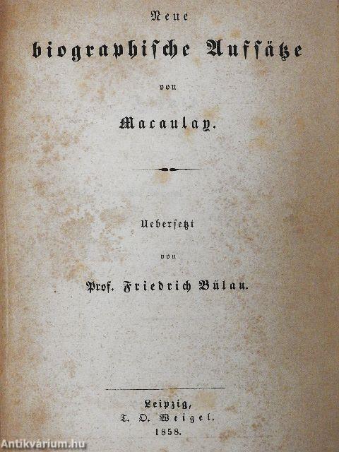 Neue biographische Aufsätze (gótbetűs)