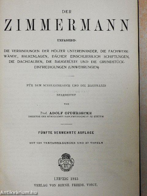 Der Zimmermann