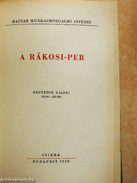 A Rákosi-per