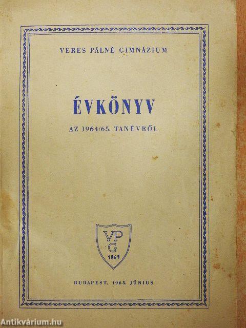 Évkönyv az 1964/65. tanévről