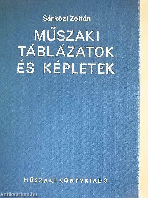 Műszaki táblázatok és képletek