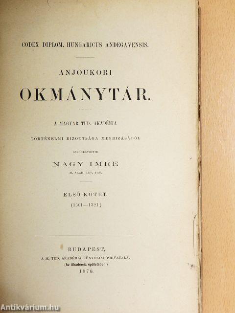 Anjoukori okmánytár I. (töredék)
