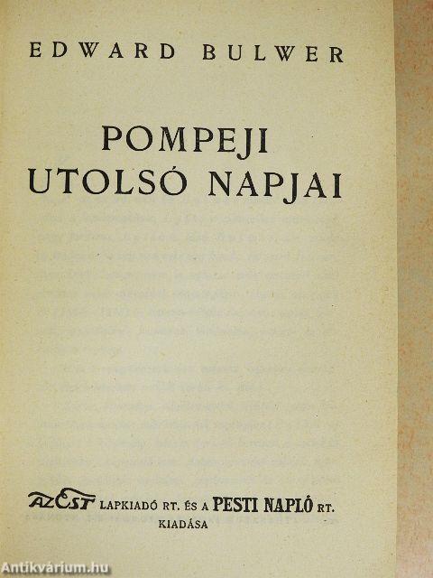 Pompeji utolsó napjai