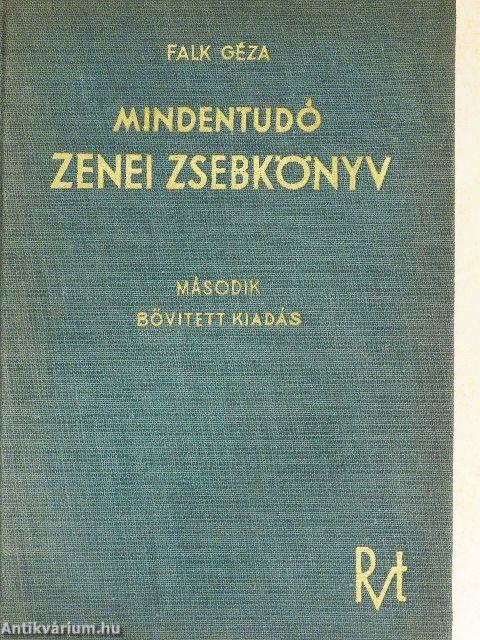 Mindentudó zenei zsebkönyv