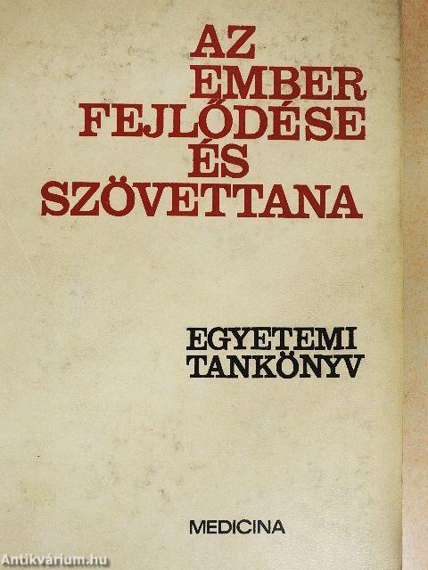 Az ember fejlődése és szövettana 1-2.