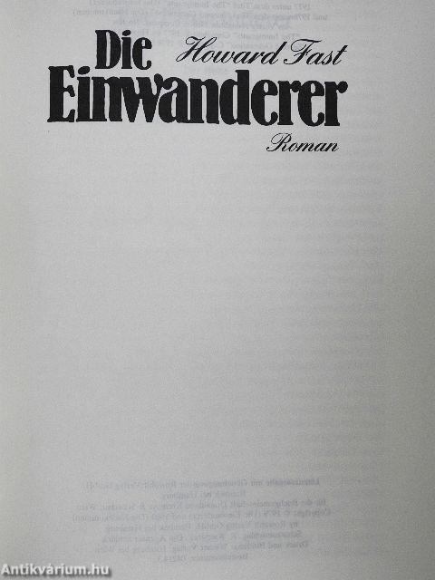 Die Einwanderer