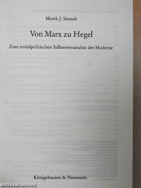 Von Marx zu Hegel