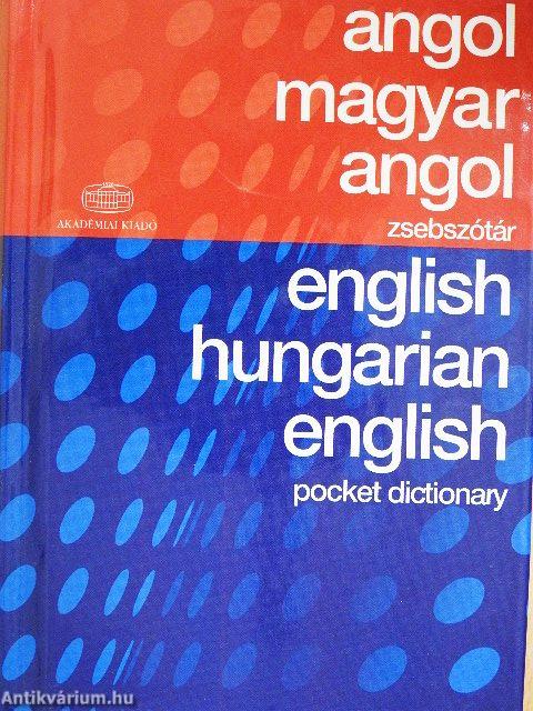 Magyar-angol/angol-magyar zsebszótár