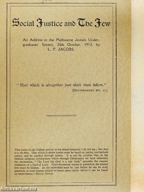 Social Justice and The Jew