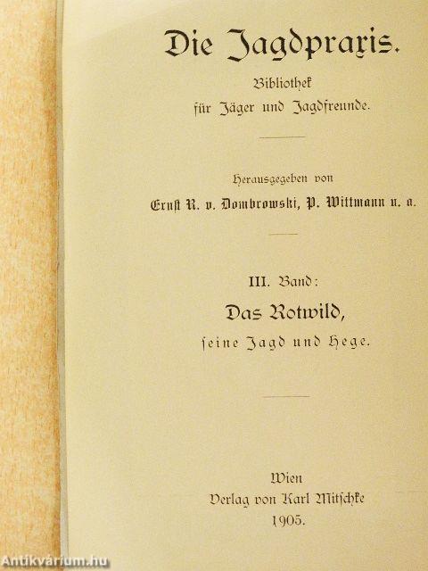 Das Rotwild (gótbetűs)