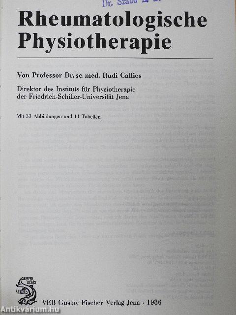 Rheumatologische Physiotherapie