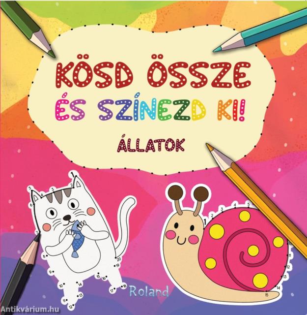 Kösd össze és színezd ki! Állatok