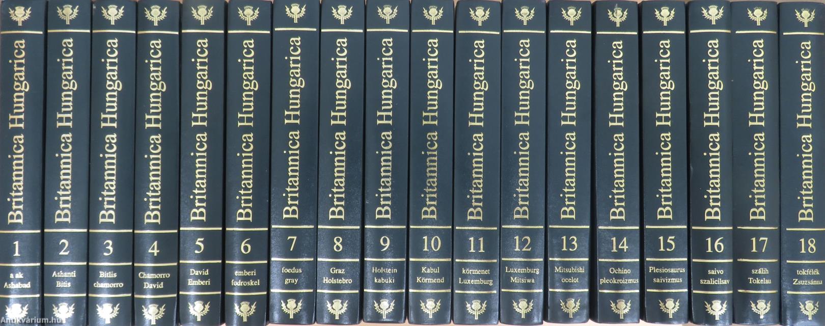 Britannica Hungarica Világenciklopédia 1-18. (nem teljes sorozat)