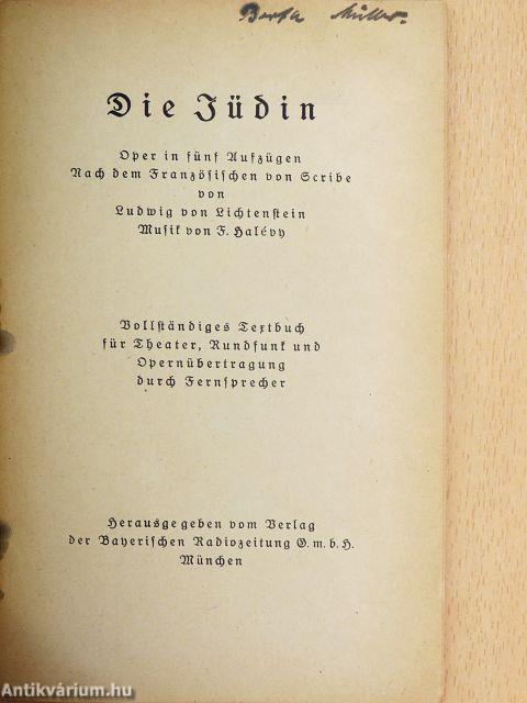 Die Jüdin (gótbetűs)