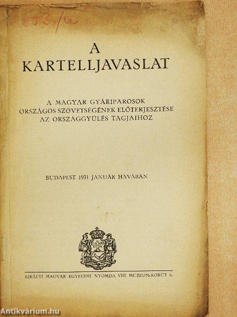 A kartelljavaslat