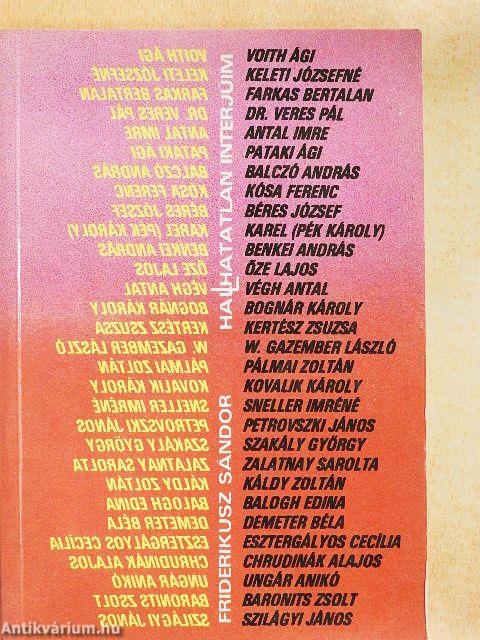 Hal(l)hatatlan interjúim