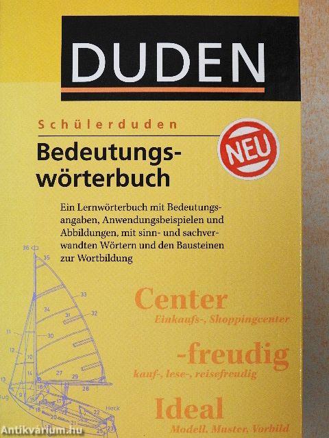 Schüler Duden - Bedeutungswörterbuch