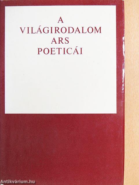A világirodalom ars poeticái
