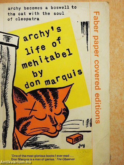 Archy's Life of Mehitabel