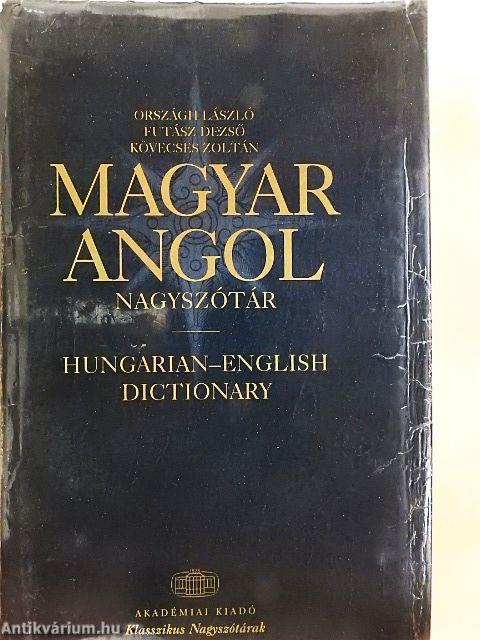 Magyar-angol nagyszótár