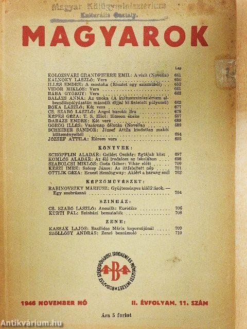 Magyarok 1946. november