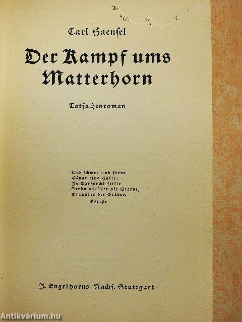 Der Kampf ums Matterhorn (gótbetűs)