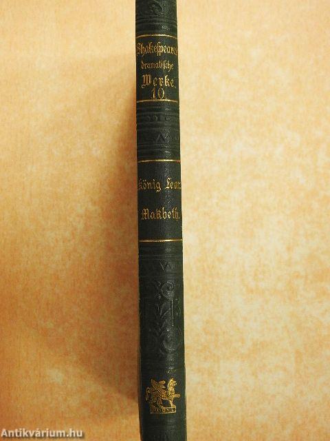 Shakespeares dramatische Werke 10. (gótbetűs) 