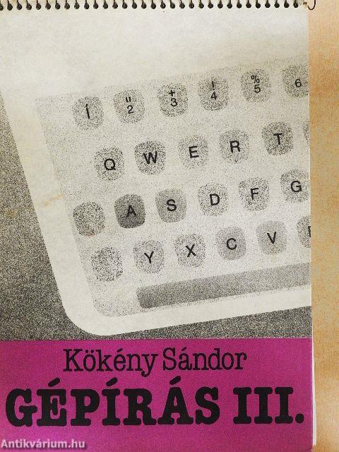 Gépírás III.