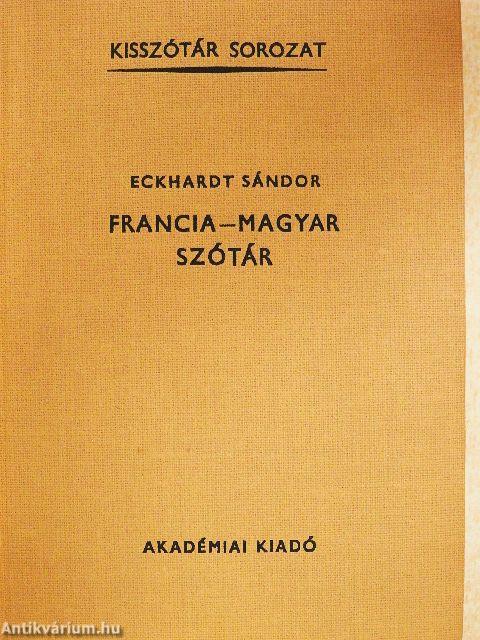 Francia-magyar szótár